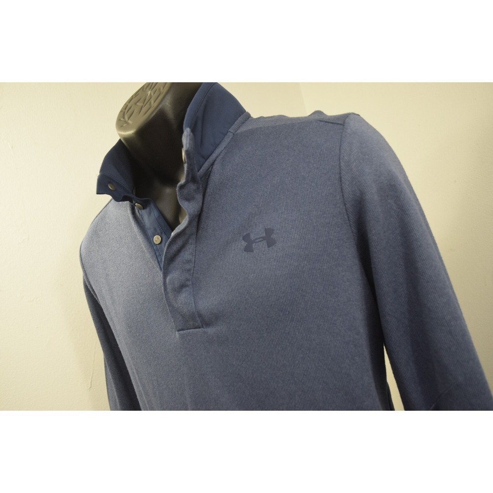 Under Armour Golf Jacket Blue Coldgear Storm Long Sleeve Pullover Mens Medium
